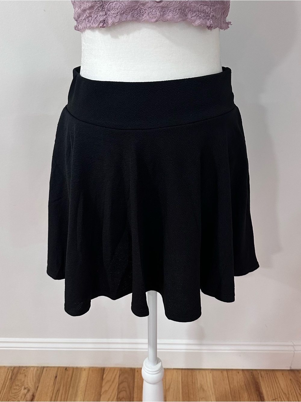 NWT Black Women's Flared Skirt -Shorts - Classic A-Line